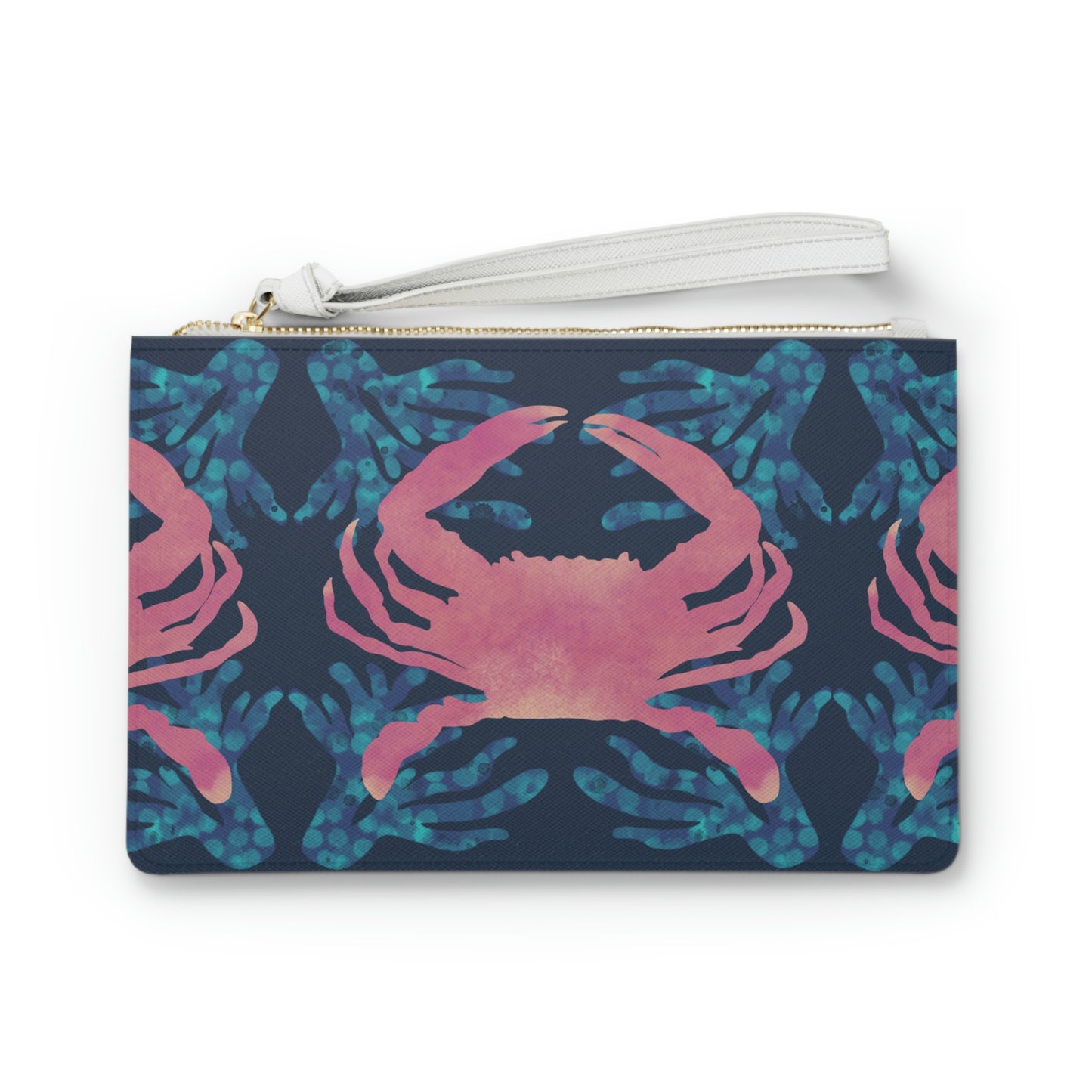 Blue Crab Clutch Bag