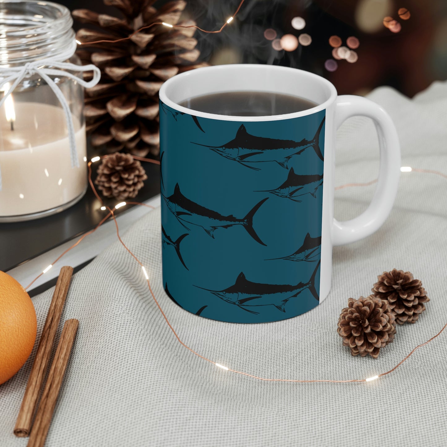 Marlin Ceramic Mug 11oz