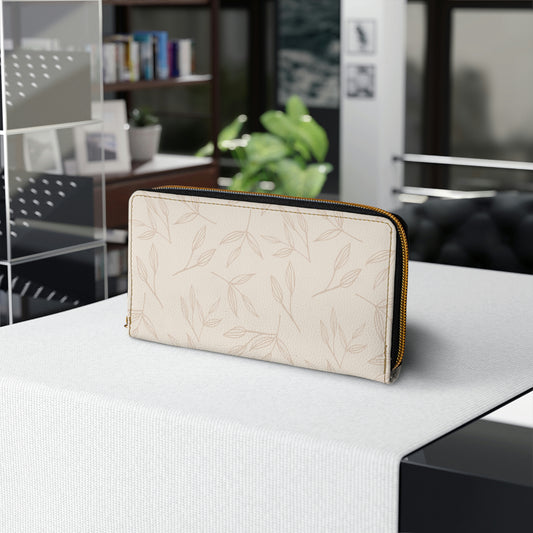 Leaves Zipper Wallet