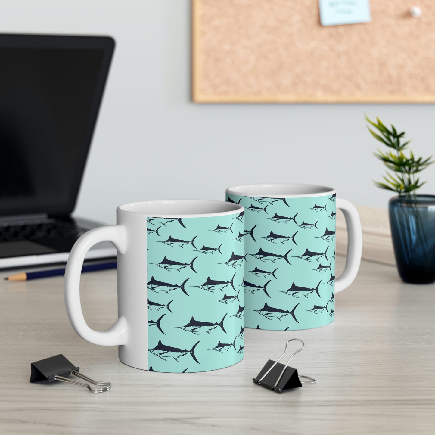 Marlin Ceramic Mug 11oz