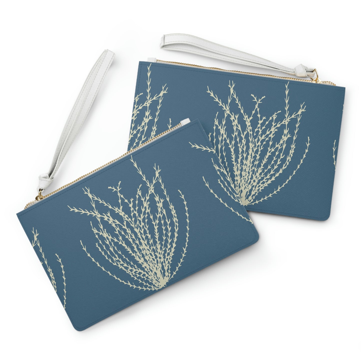Blue Sea Grass Clutch Bag