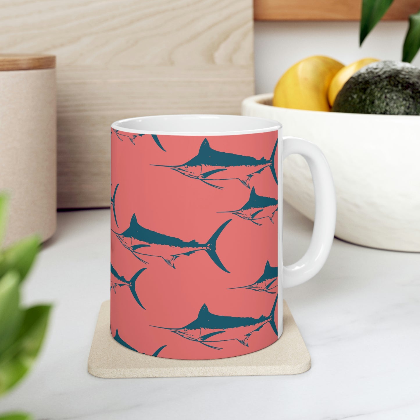 Marlin Ceramic Mug 11oz