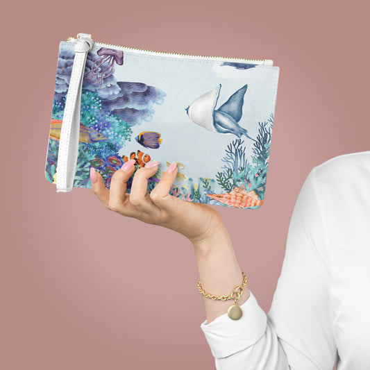Coral Reef Life Clutch Bag